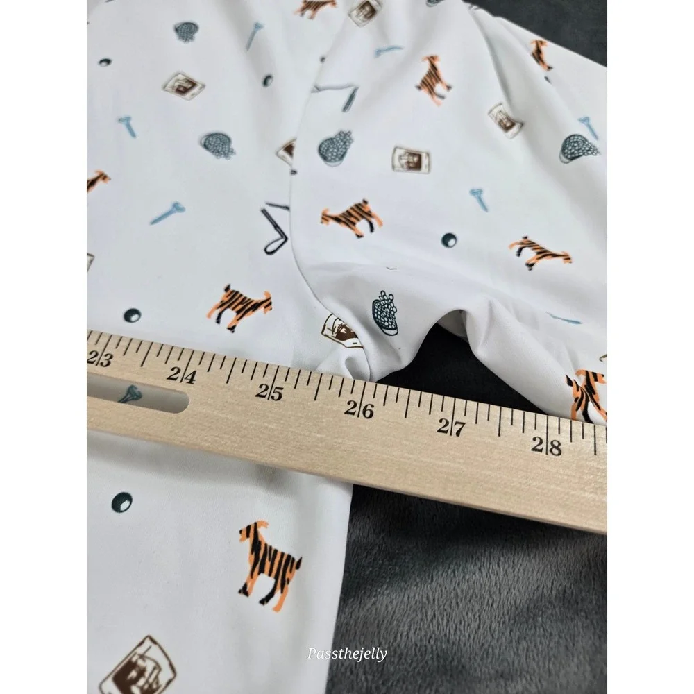 Swannie Shirt Mens XXXL Tour‎ Party All Over Print Golf Polo Drink Giraffe Print